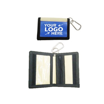Polyester Wallet with Carabiner